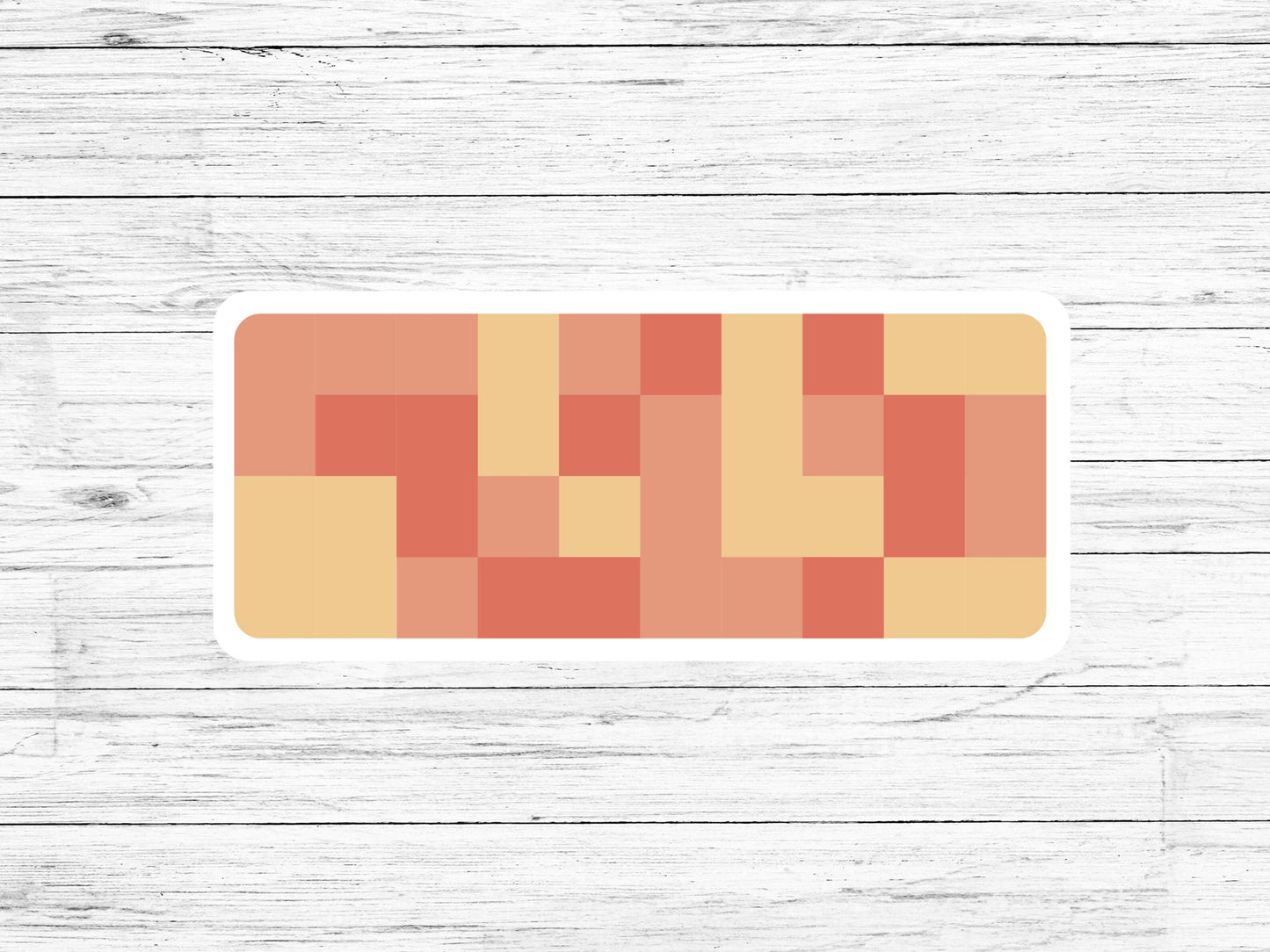 One Day at a Time Sticker - Morse Code Art