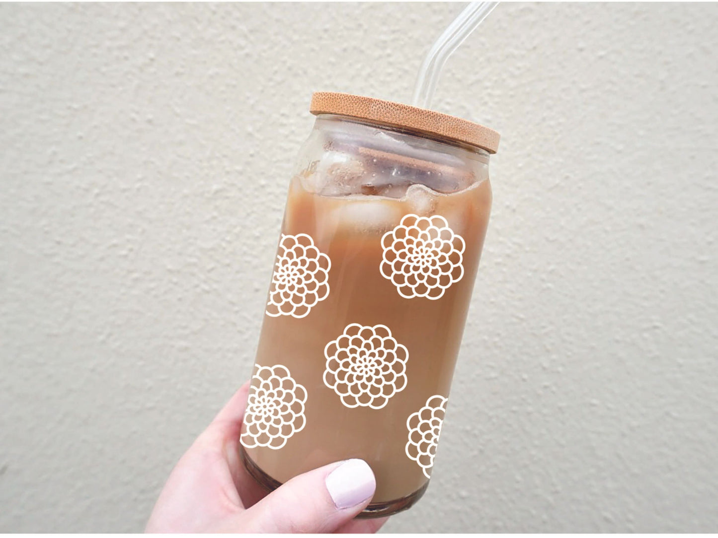 Glass Can - Hydrangeas