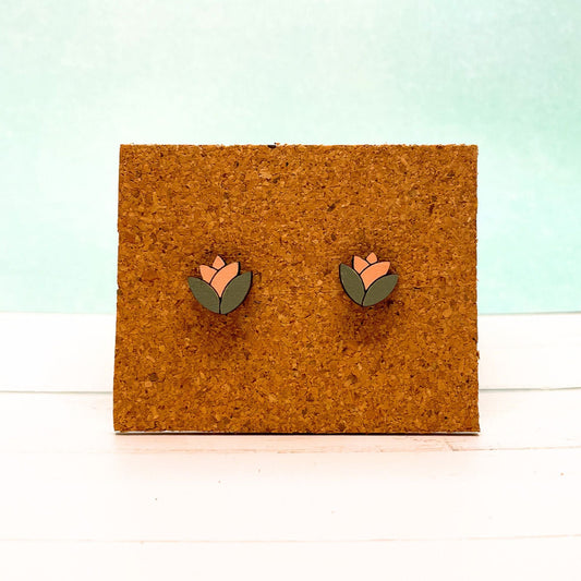 Lotus Flower Studs