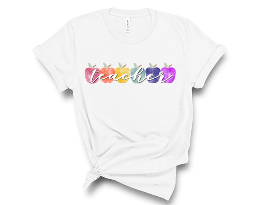 Teacher Apple Shirt, Teacher Appreciation, Teacher GIft, Student Teacher Gift, Teacher Tees, Teacher Shirt, Teacher Apparel
